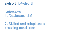 definition of Adroit